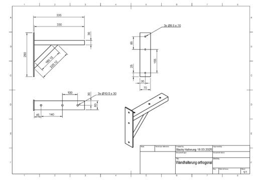 Wandkonsole für Traversen F3X/F4X und Rohre. – Bild 5